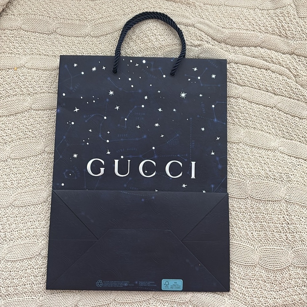Gucci Dark Blue Starry Galaxy Gift Bag - Picture 3 of 3